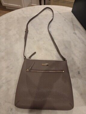 Kate Spade Laurel Way Rima Crossbody Bag Taupe Leather